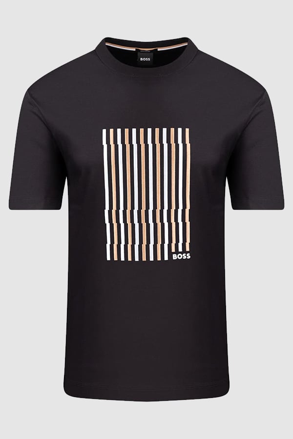 ΜΠΛΟΥΖΑ T-SHIRT BOSS - 001 ΜΑΥΡΟ